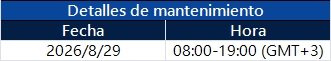 Notificación de actualización del servidor
