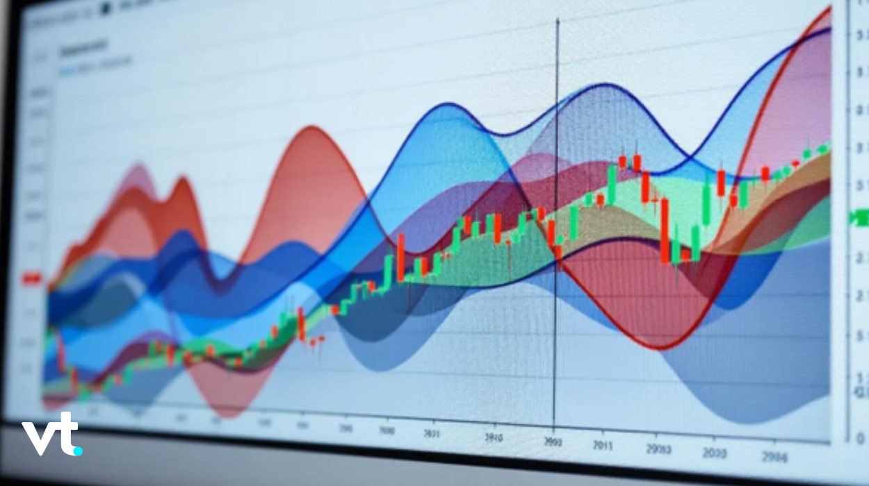trading guide 1 VT Markets Multi layered financial chart with candlesticks and translucent colored bands over time