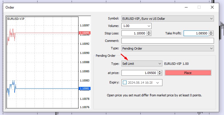 5SellLimit VT Markets