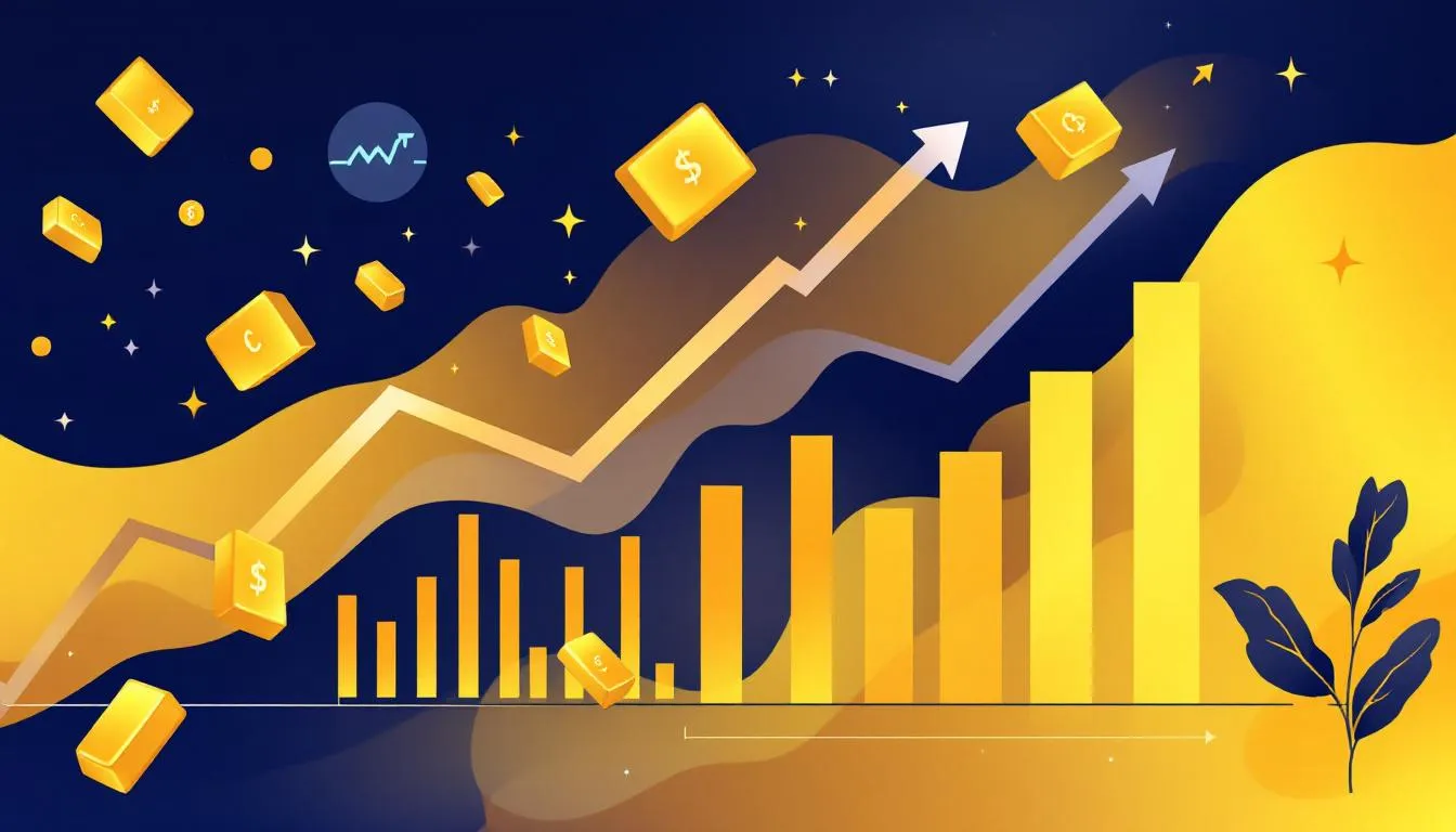 An image depicting gold as a safe haven asset in financial markets.