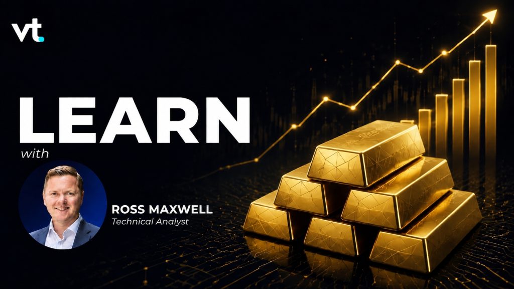 20260910123613 VT Markets VT logo in top left bold LEARN and with Ross Maxwell Technical Analyst beside a stack of gold bars and a rising chart in gold