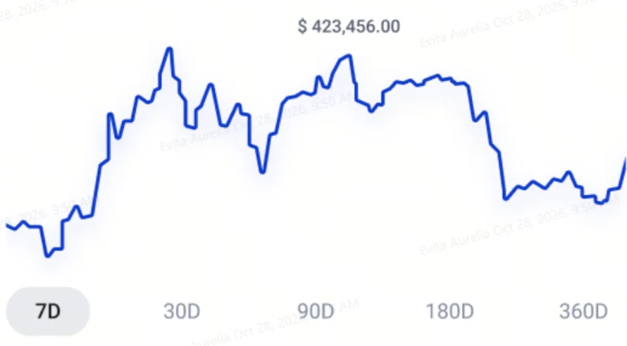image 21 VT Markets Seven day line chart of account value with fluctuations and a peak around 345600 at the top The x axis shows 7D and other ranges 30D 90D etc