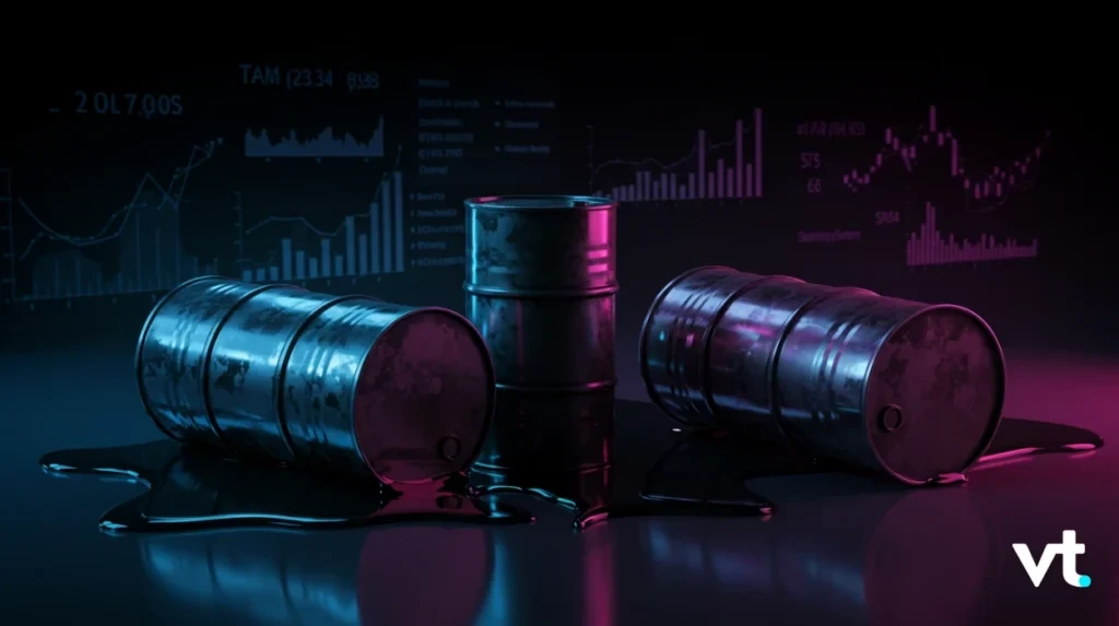 Oil surges as middle east events develop.